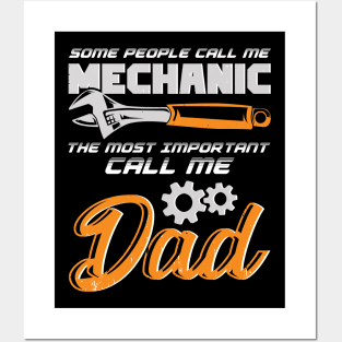 Mechanic Dad Father Gift Posters and Art